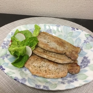 豚肉の塩こしょう焼き